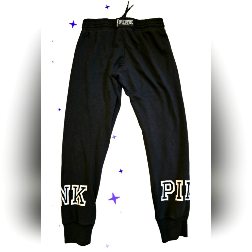 Victoria's Secret pink sweatpant S black